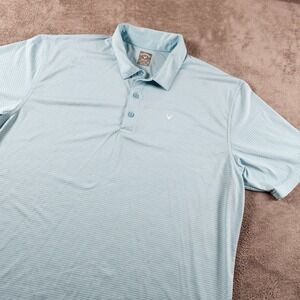 Callaway Opti Dri Mens size 2XL Stripe Short Sleeve Golf Polo Shirt